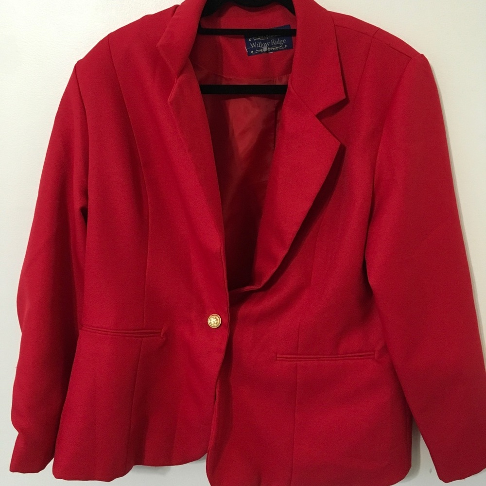 Red blazer
